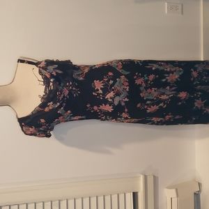 NWT ICE Formal Beaded Silk Floral midi dress